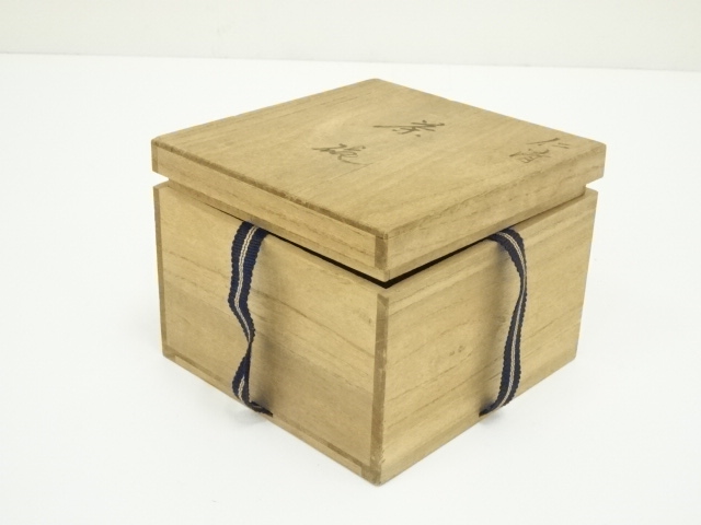 茶碗■仁清造 菊絵 割り高台 古いお茶道具 花 桐箱入り 古美術 骨董品■ 道具 ] - 道具 古物 仁清印 色絵草花茶碗（保護箱） | ネット